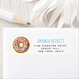 Etiqueta Chicas de Donut Modernas Baby Shower Sprinkle