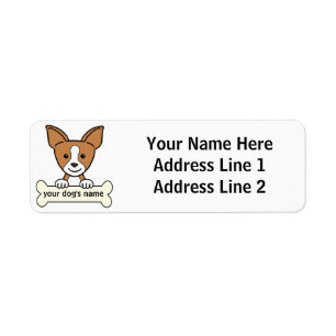 Etiqueta Chihuahua personalizada