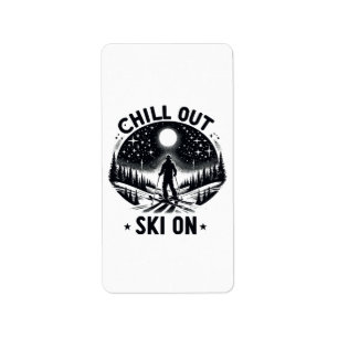 Etiqueta Chill out Ski on
