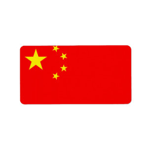 Etiqueta Chinese Flag