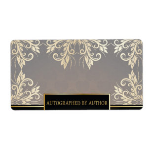 Etiqueta Chocolate y oro