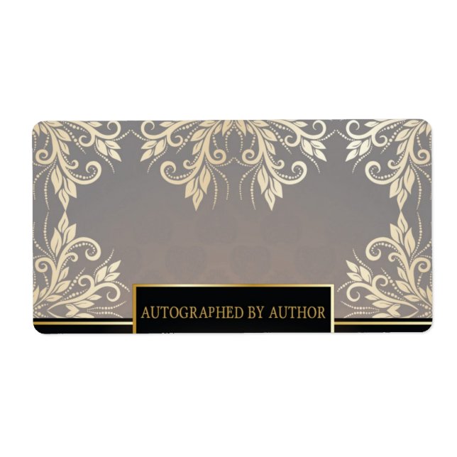 Etiqueta Chocolate y oro (Frente)