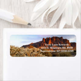 Etiqueta Cholla Cactus Superstition Mountain Arizona