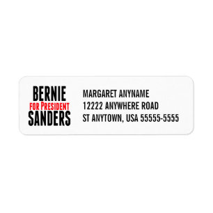 Etiqueta Chorreadoras de Bernie para el presidente