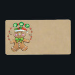 Etiqueta Christmas Cookie Gift Labels - Large<br><div class="desc">Cute Christmas gift labels! Perfect for the cookie trays! Self stick and in different sizes!</div>