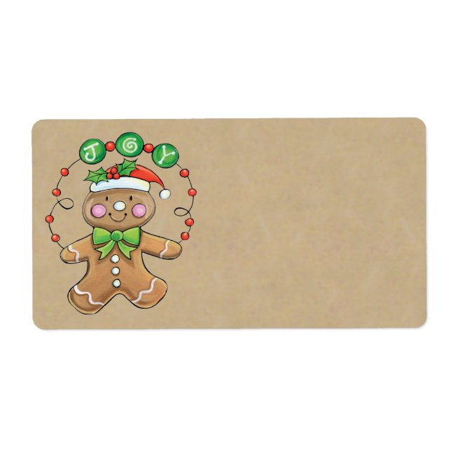 Etiqueta Christmas Cookie Gift Labels - Large (Frente)