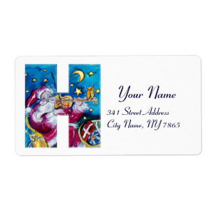 ETIQUETA CHRISTMAS H LETTER / INSPIRED SANTA MONOGRAM