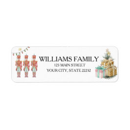 Etiqueta Christmas Holiday Nutcracker Address Label