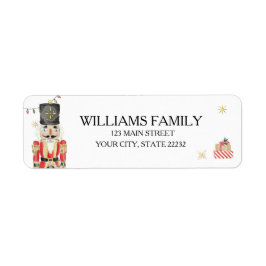 Etiqueta Christmas Holiday Nutcracker Address Label