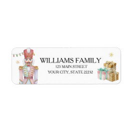 Etiqueta Christmas Holiday Nutcracker Address Label