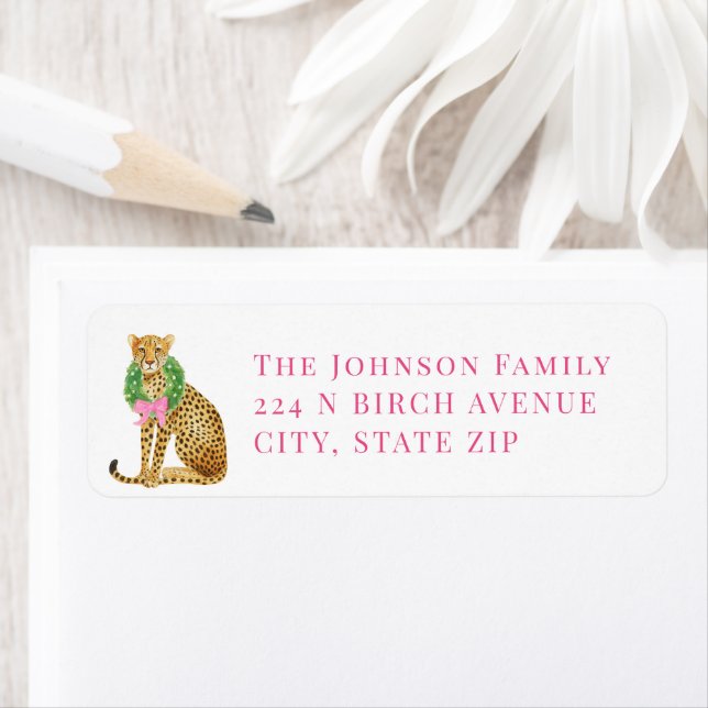 Etiqueta Christmas Leopard (In situ)