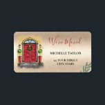 Etiqueta Christmas New Home Christmas Holiday Label<br><div class="desc">Christmas New Home Christmas Holiday label</div>