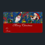 ETIQUETA CHRISTMAS NIGHT<br><div class="desc">Colorful,  whimsical and artistic acrylic painting for Christmas.</div>