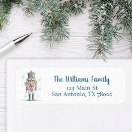 Etiqueta Christmas Nutcracker Holiday Address
