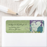 Etiqueta Christmas Peacock Return Address Labels<br><div class="desc">Christmas Peacock Return Address Labels -</div>