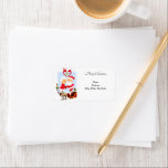 Etiqueta Christmas Return/ Shipping  Address Label, Santa<br><div class="desc">Christmas Return address Labels

This customized Christmas return address labels is appealing for Santa's mailing services.


Something for everyone,  Maria lurdis afonso,  
https://www.zazzle.com/succeedinbeautybarb</div>
