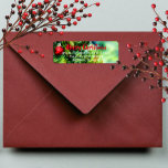 Etiqueta Christmas Tree With Baubles<br><div class="desc">Personalized Christmas return address label design featuring a painted Christmas tree with baubles in different colors. The text is fully customizable. To change it use the Personalize option. For more changes,  such as changes to the font,  font color or text layout,  use the Edit design tool option.</div>