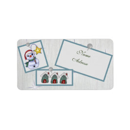 Etiqueta Christmasbild adressaufkleber