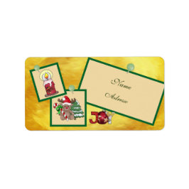 Etiqueta Christmasbild adressaufkleber