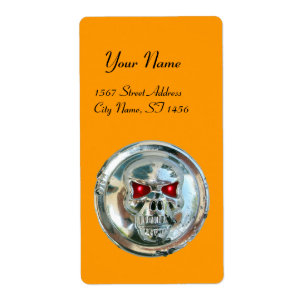 Etiqueta CHROME SKULL Yellow
