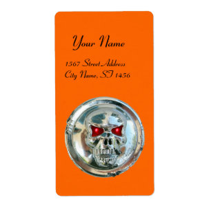 Etiqueta CHROME SKULL Yellow