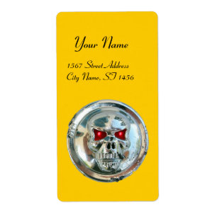Etiqueta CHROME SKULL Yellow