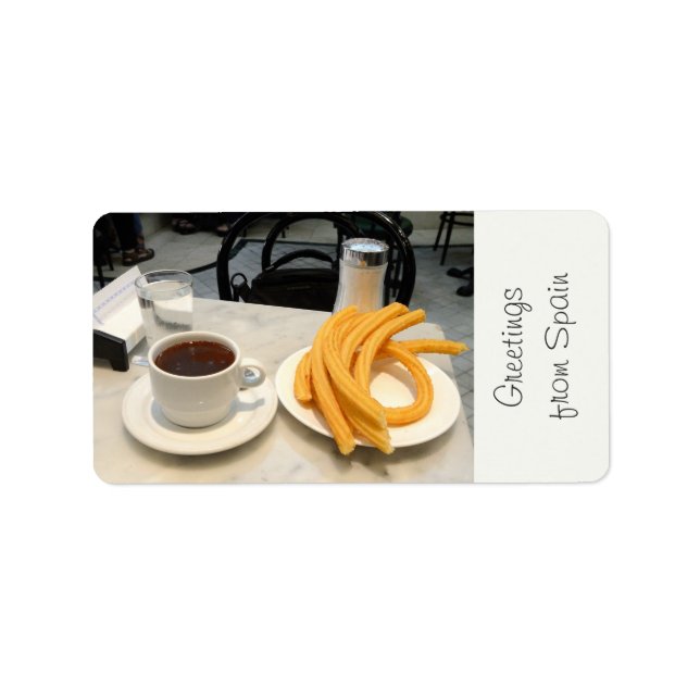 Etiqueta churros de chocolate (Frente)