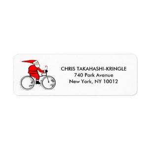 Etiqueta Ciclismo de Navidad