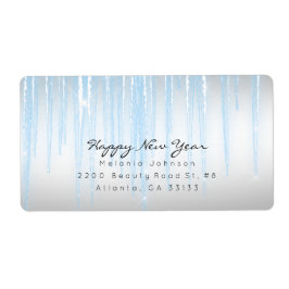 Etiqueta Ciclos esparkantes azules plateados