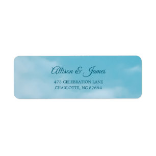 Etiqueta Cielo azul minimalista, solo amor casual