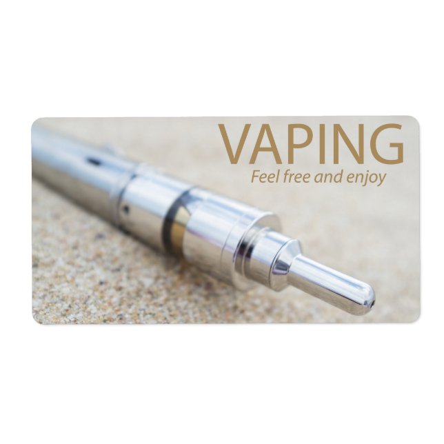 Etiqueta Cig electrónico y vapores (Frente)