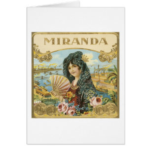 Etiqueta Cigar de Miranda