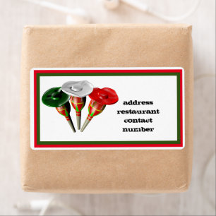 Etiqueta Cinco de mayo ,fiesta mexican personalised label