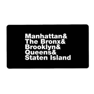 Etiqueta Cinco distritos ~ Nueva York