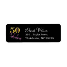 Cincuenta Y Fabuloso Purpurina de oro Rojo Rosa y 