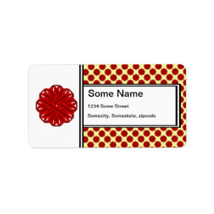 Etiqueta Cinta de flores de Borgoña por Kenneth Yoncich