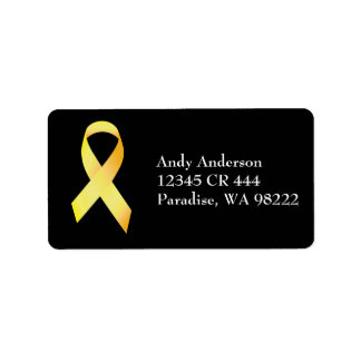Etiqueta Cinta de prevención del suicidio amarillo