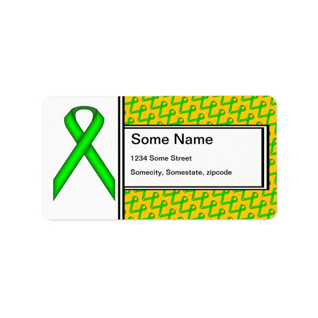 Etiqueta Cinta Lime Green Standard (Frente)