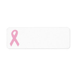 Etiqueta Cinta rosada de la conciencia