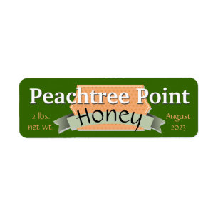 Etiqueta Cinta y pancarta personalizada Honey Jar