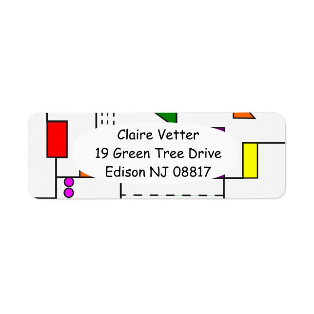 Etiqueta Circuitos de Bauhaus (Frente)