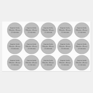 Etiqueta Circular Impermeable para Artista Empresa