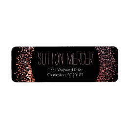 Etiqueta Círculo Purpurina rosado