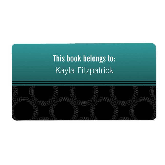 Etiqueta Círculos Clásicamente Elegantes (Frente)