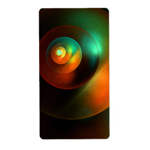 Etiqueta Círculos coloridos Patrón de arte abstracto modern