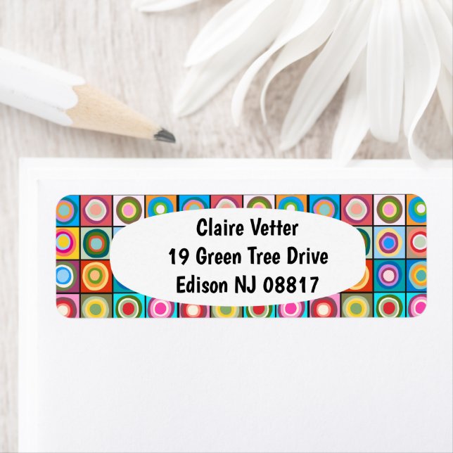 Etiqueta Círculos inspirados en Kandinsky (In situ)