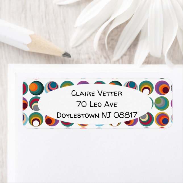 Etiqueta Círculos modernos de mediados del siglo (In situ)