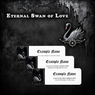 Etiqueta Cisne Eterno de Amor, Para Siempre Comienza Aquí.