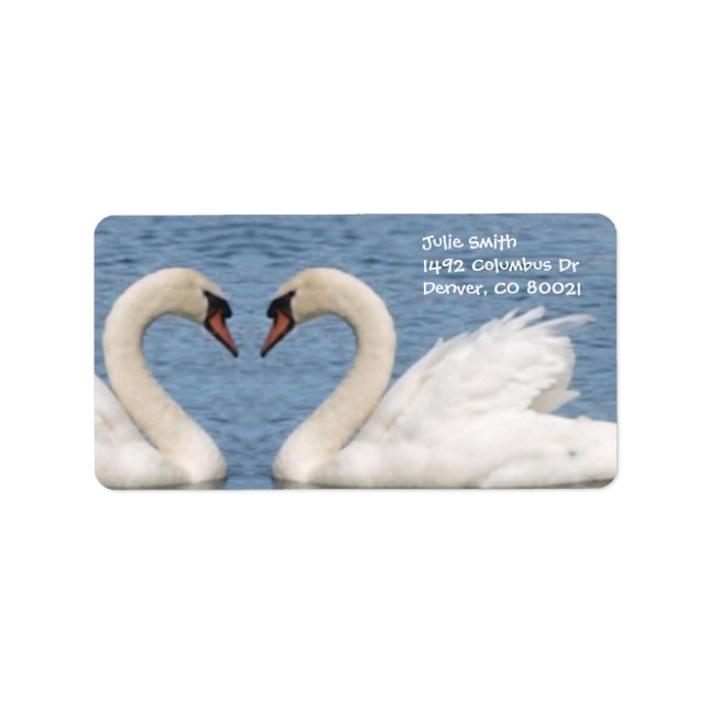 Etiqueta Cisnes blancos (Frente)