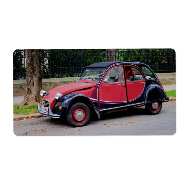 Etiqueta Citroen 2 CV Charleston (Frente)